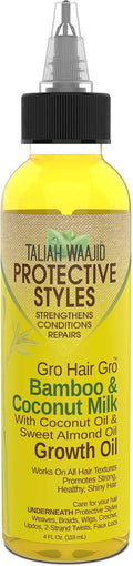 Taliah Waajid Hair Gro Bamboo and Coconut Milk Growth Oil, 4 Ounce
