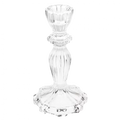 Tall Glass Candle Holder - Clear