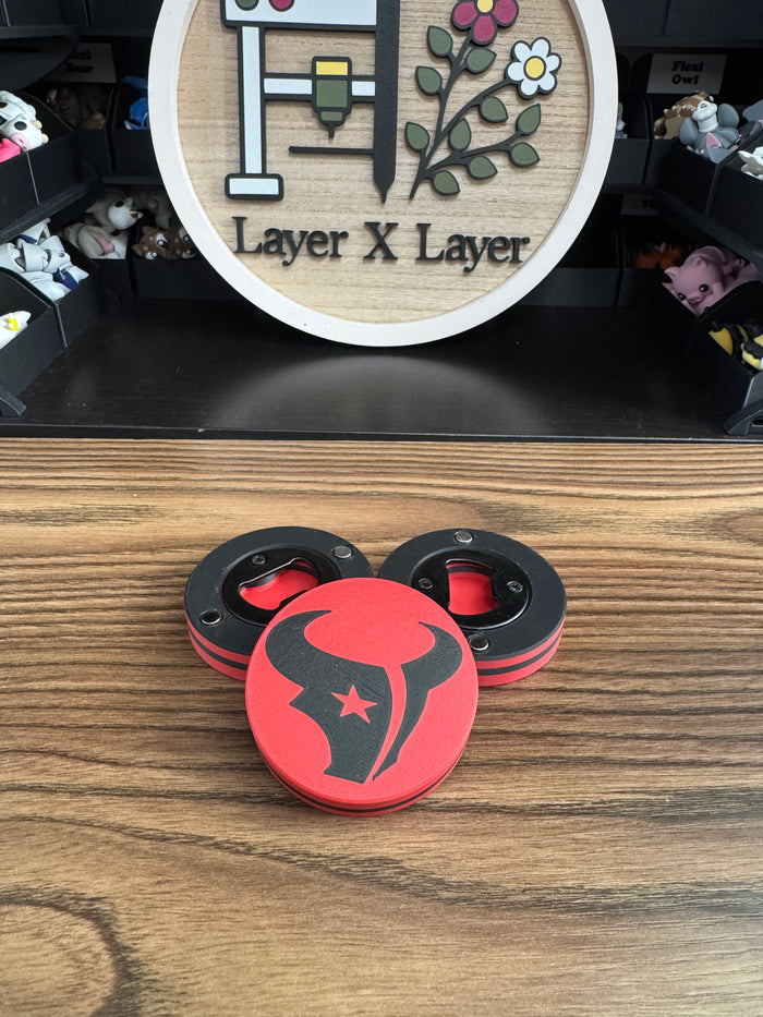 Texans Battle Red Bottle Opener
