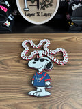 Texans Snoopy Cuban Chain