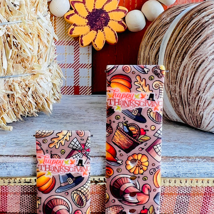 Thanksgiving Harvest Print Silicone Band For Samsung Watch