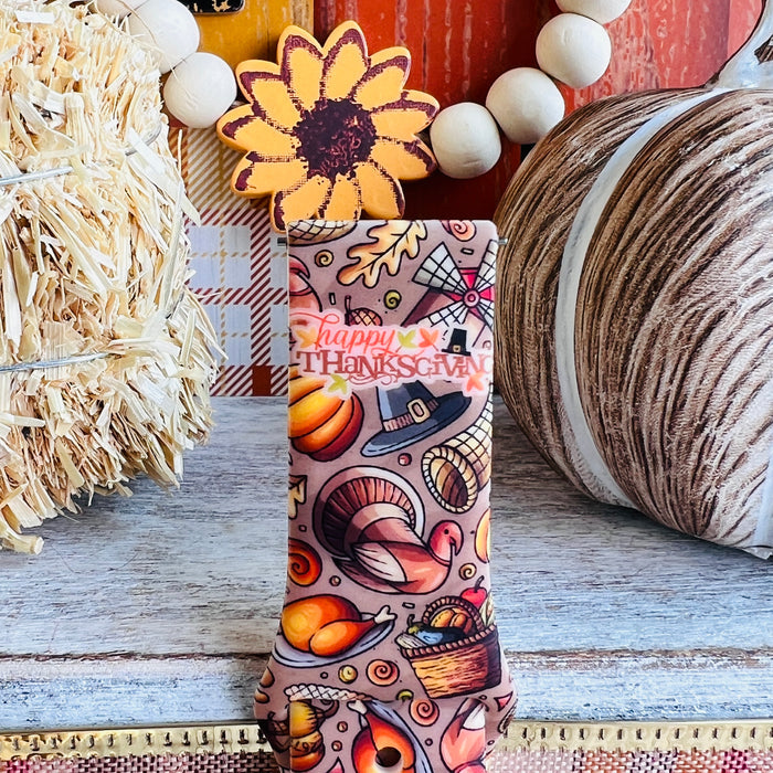 Thanksgiving Harvest Print Silicone Band For Samsung Watch