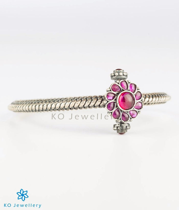 The Aarav Antique Silver Golusu Bracelet -Single(Oxidised/Size 2.2/2.4/2.6/2.8)