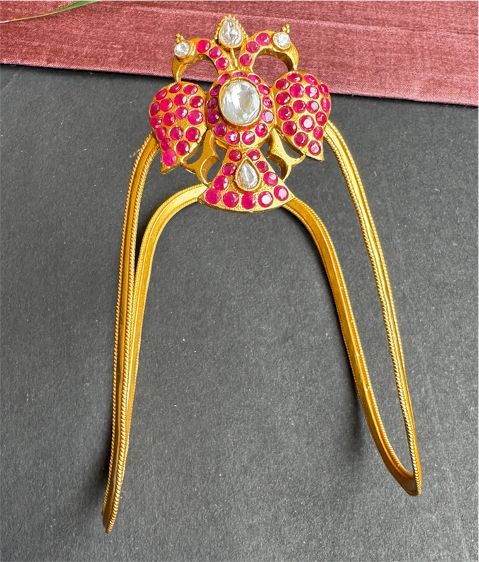 The Anvika Heritage Silver Gandaberunda Vanki / Bajuband