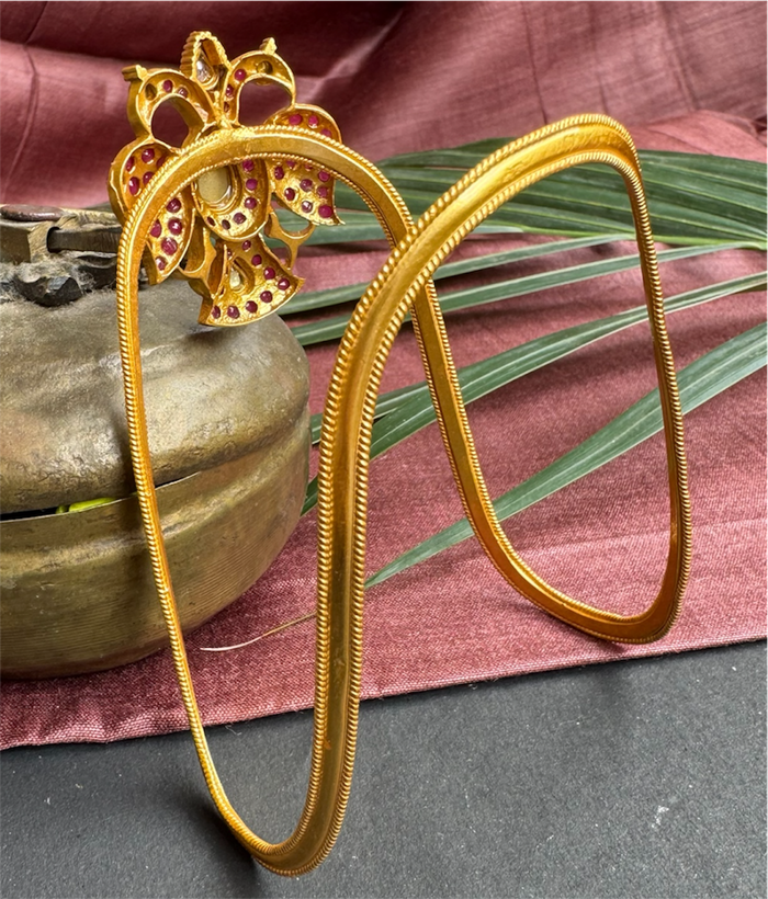 The Anvika Heritage Silver Gandaberunda Vanki / Bajuband