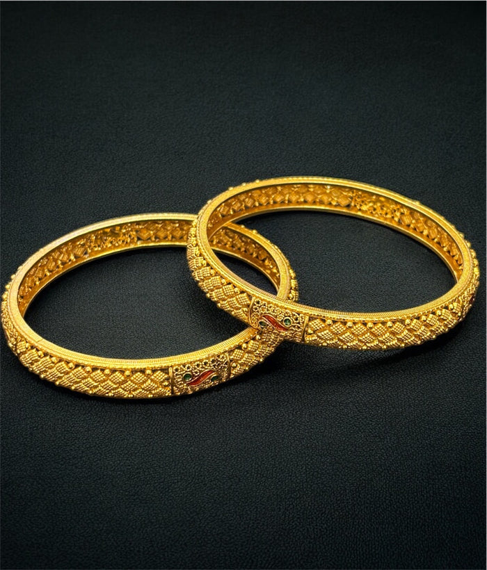 The Avarnita Silver Filigree Bangle- Single (Size/2.2/ 2.4/2.6/2.8)