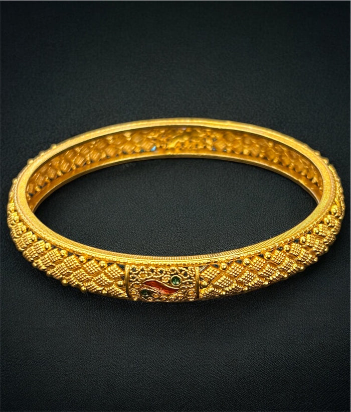 The Avarnita Silver Filigree Bangle- Single (Size/2.2/ 2.4/2.6/2.8)