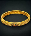 The Avarnita Silver Filigree Bangle- Single (Size/2.2/ 2.4/2.6/2.8)