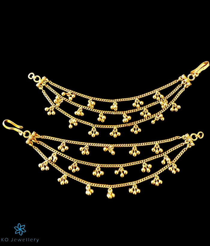 The Gejje Silver Ear chain (3 layers)