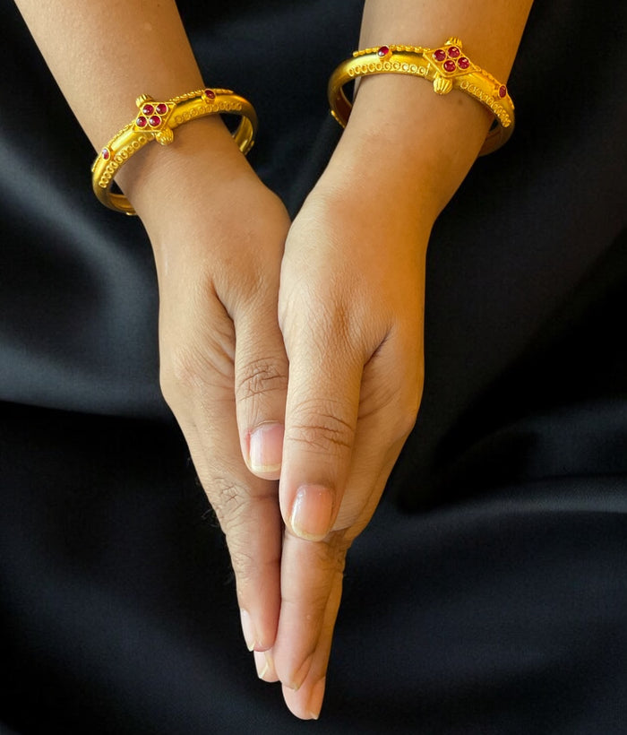 The Kadambari Silver Coorgi Bracelet -Single(Size 2.2/2.4/2.6/2.8)