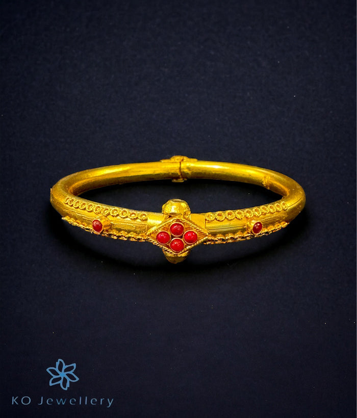 The Kadambari Silver Coorgi Bracelet -Single(Size 2.2/2.4/2.6/2.8)