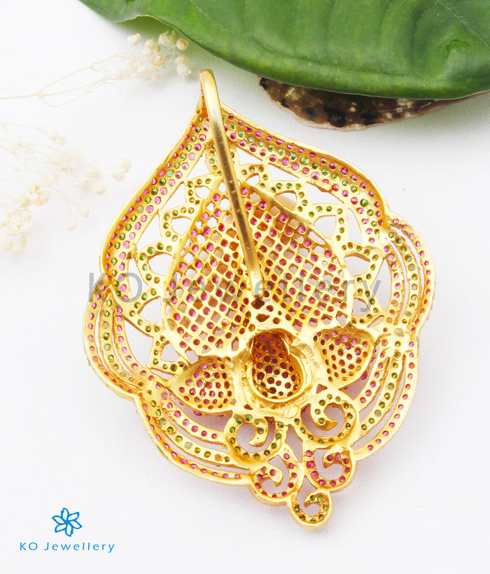 The Nartaka Silver Peacock Pendant