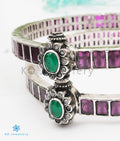 The Padmavati Silver Kemp Bracelet- Single (Oxidised/Size 2.2/2.4/2.6/2.8)
