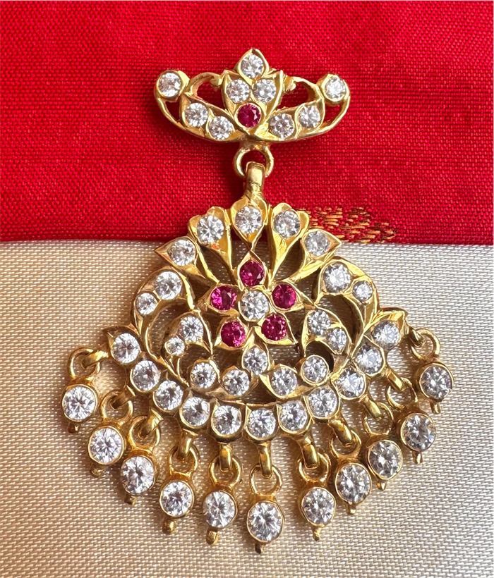 The Parnitha Silver Closed-setting Stone Pendant