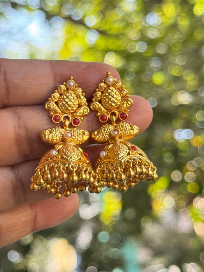 The Roshni Silver Jhumki
