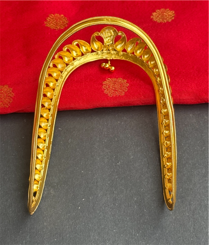 The Sahiti Silver Kemp Bridal Armlet or Vanki - Single