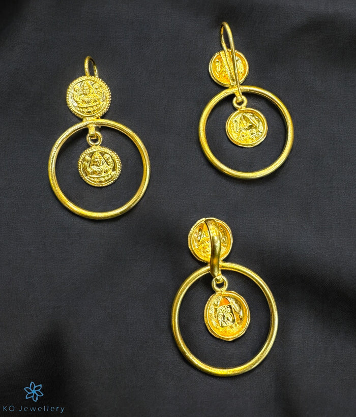 The Silver Lakshmi Pendant Set