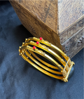 The Suhana Silver Bracelet-Single (Size /2.2/2.4/2.6/2.8) (Coral)