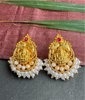 The Svarna Silver Lakshmi Pearl Earrings