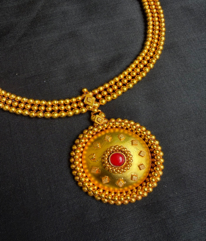 The Vaibhavi Antique Silver Necklace
