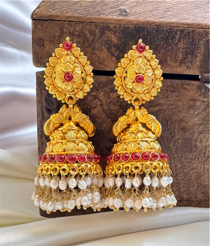 The Vidyuta Silver Jhumki