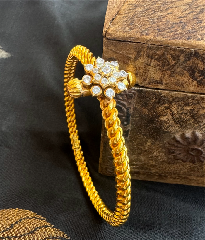 The Yashika Antique Silver Golusu Bangle (Size/2.2/2.4/2.6/2.8)