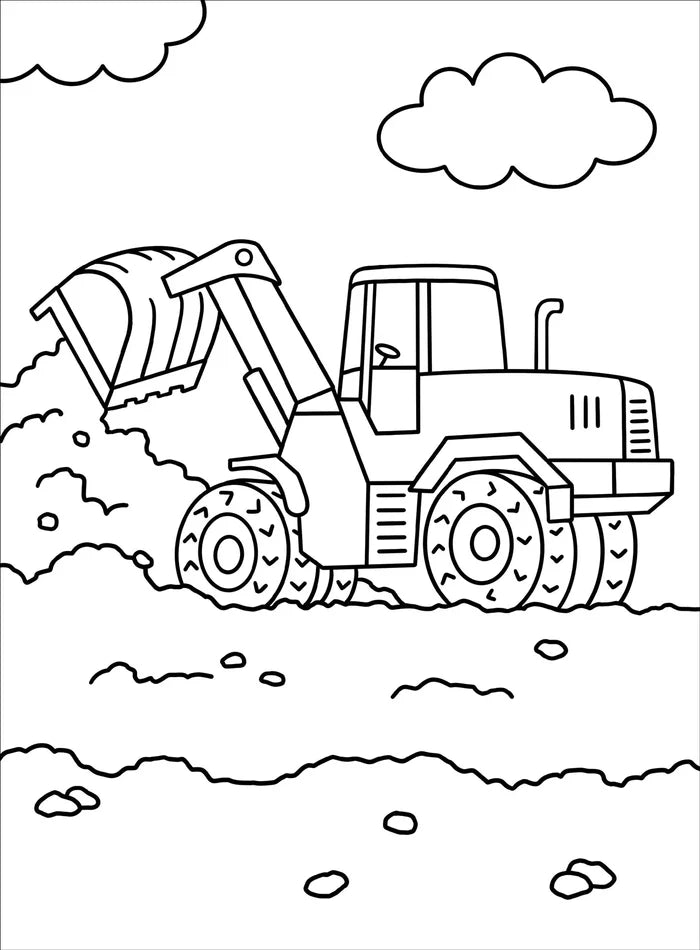 Things That Go Coloring Book