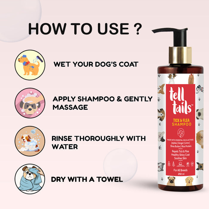TICK & FLEA DOG SHAMPOO
