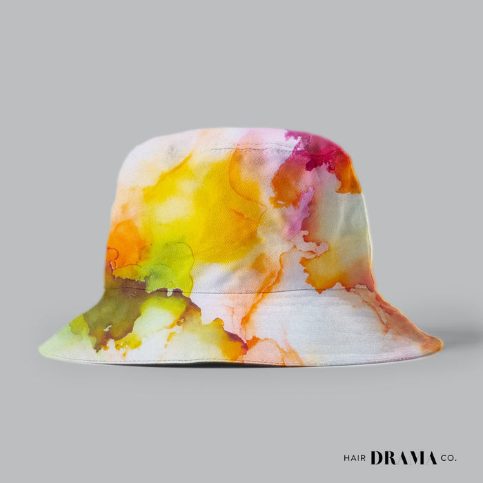 Tie-Dye Bucket Hat - Orange & Yellow