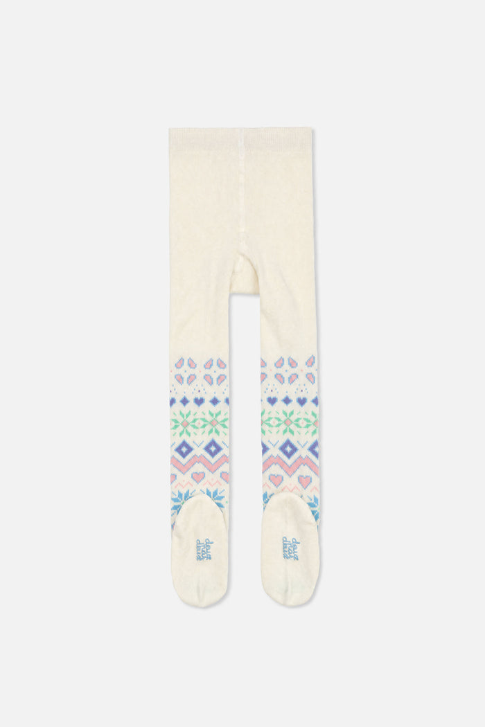 Tights Beige And Multicolored-1