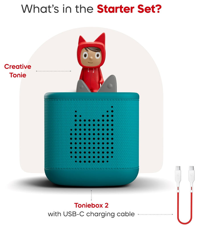 Tonies - Toniebox 2 Starter Set - Tropical Teal - Content