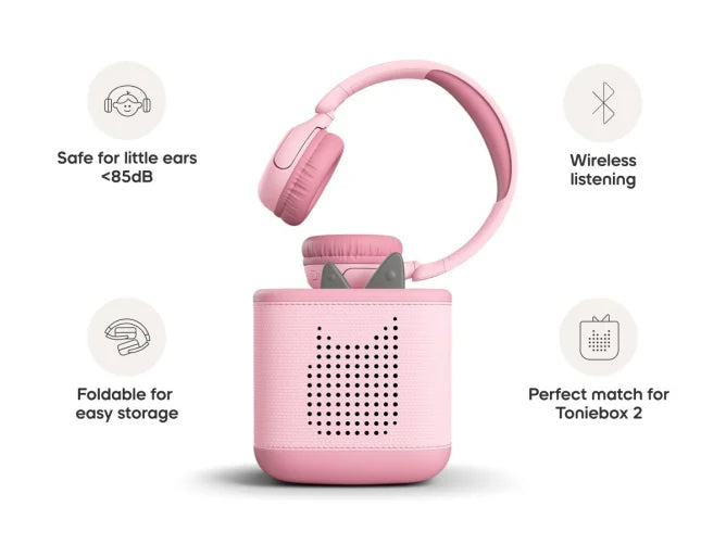 Tonies Headphones - Bluetooth - Cloud Pink - Feature 3