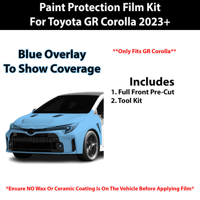 Fits Toyota GR Corolla 2023+ Precut Premium Paint Protection Film Clear Bra PPF Decal Film Kit Cover - Bogar Tech Designs