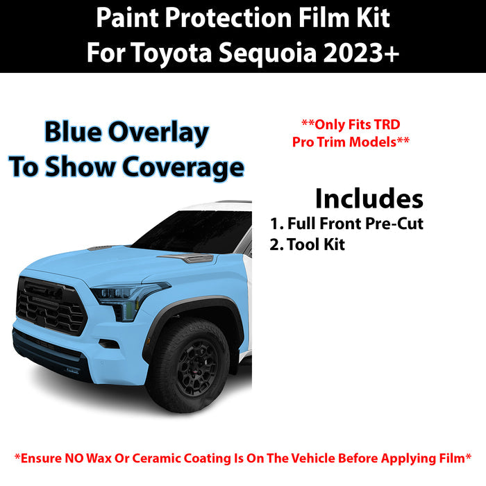 Fits Toyota Sequoia (TRD Pro) 2023+ Precut Premium Paint Protection Film Clear Bra PPF Decal Film Kit Cover - Bogar Tech Designs
