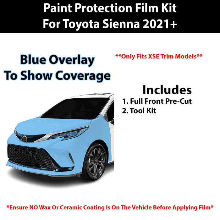 Fits Toyota Sienna (XSE) 2021+ Precut Premium Paint Protection Film Clear Bra PPF Decal Film Kit Cover - Bogar Tech Designs