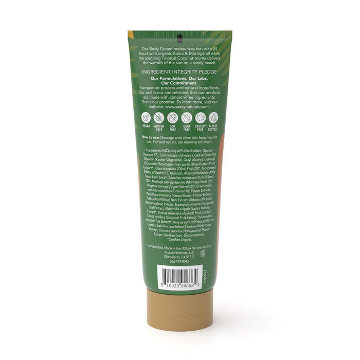 Tropical Coconut Body Cream - ingredients