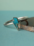 Turquoise Bolt Sterling Silver Ring | One Colour-Image 1