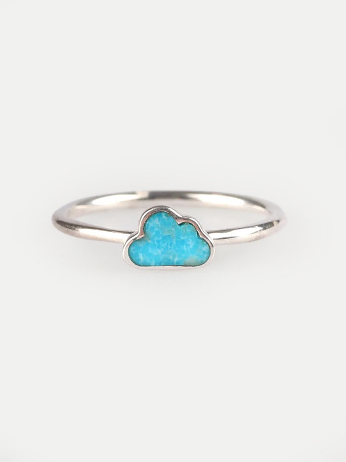 Turquoise Cloud Sterling Silver Ring | One Colour-Image 2