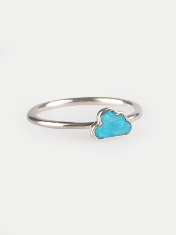 Turquoise Cloud Sterling Silver Ring | One Colour-Image 3