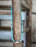 Turquoise Pearl Horse Pill Necklace