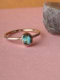 Turquoise Rough Sterling Silver Ring | One Colour-Image 1