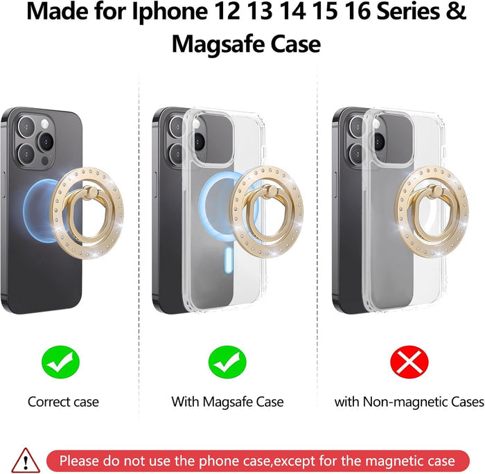 TwinkleLoop Fancy Phone MagSafe Phone Grip Multiple Colors Available â These dazzling grips add instant sparkle while giving you a comfy, secure hold for all your scrolling, snapping, and streaming...