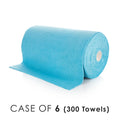 A role of Rip N' Rag XL on a white background with the text 'Case of 6 (300 towels)'.