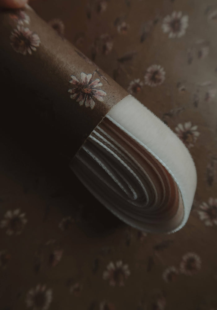 Velvet ribbon BEIGE length 2,5m/width 16mm - Magnolia Lane co. Home + Garden + Gift