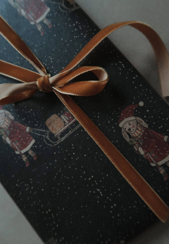 Velvet ribbon copper length 3m/width 9mm - Magnolia Lane co. Home + Garden + Gift