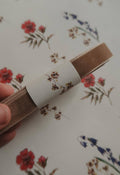 Velvet ribbon LIGHT BROWN length 2,5m/width 16mm - Magnolia Lane co. Home + Garden + Gift