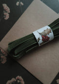 Velvet ribbon moss green length 3m/width 9mm - Magnolia Lane co. Home + Garden + Gift
