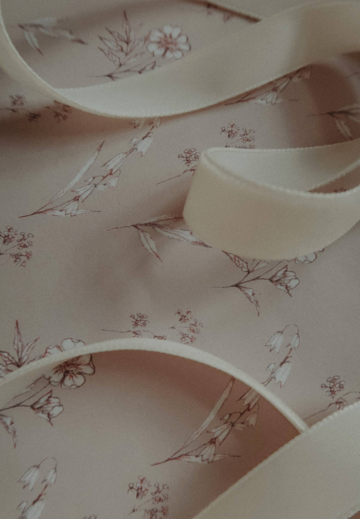 Velvet ribbon PURE WHITE length 2,5m/width 16mm - Magnolia Lane co. Home + Garden + Gift