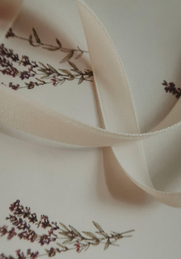 Velvet ribbon PURE WHITE length 2,5m/width 16mm - Magnolia Lane co. Home + Garden + Gift