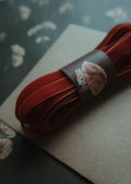 Velvet ribbon red/brownish length 3m/width 9mm - Magnolia Lane co. Home + Garden + Gift